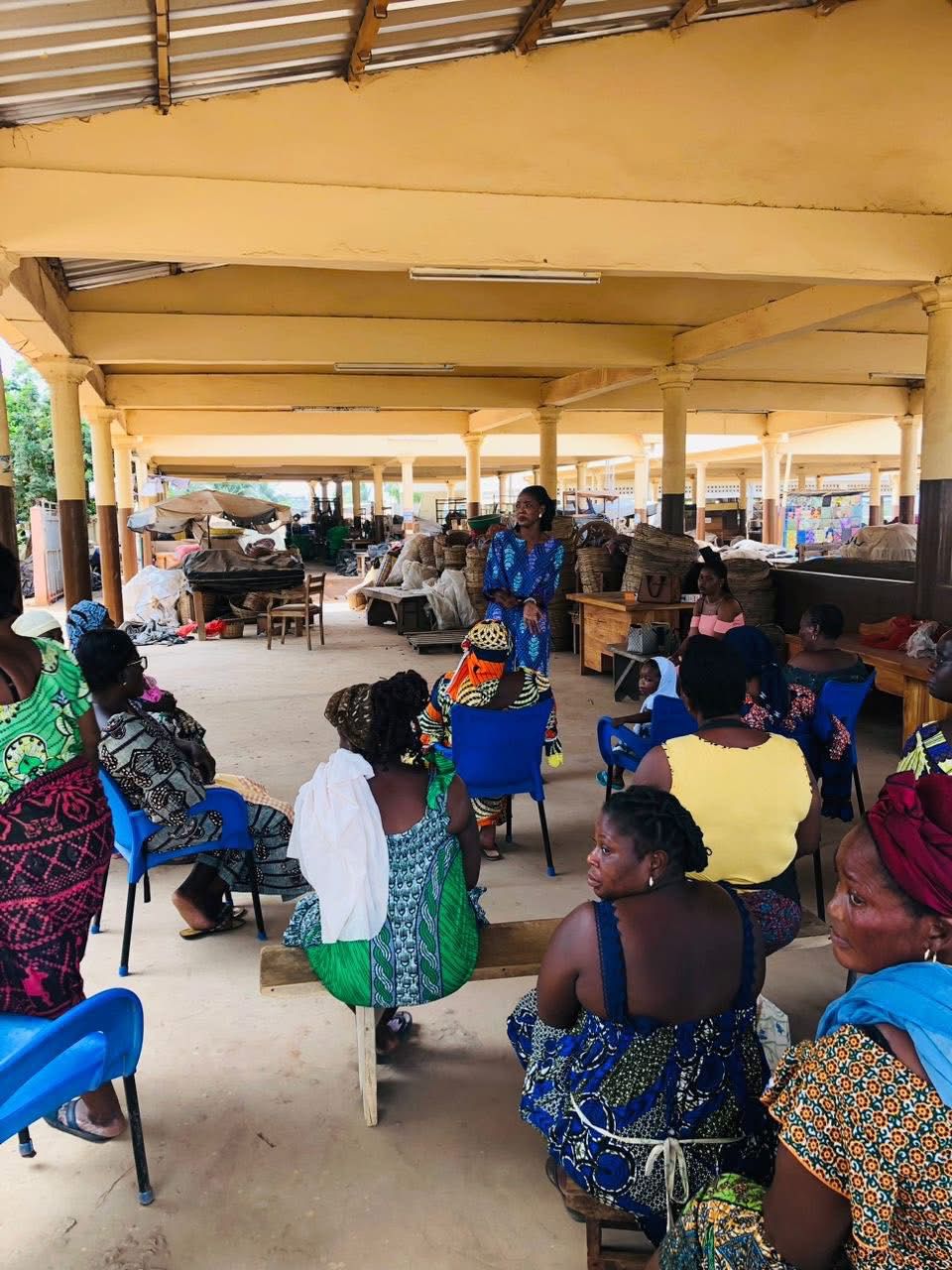 Sensibilisation au marché de Bè Klikamé 🧺